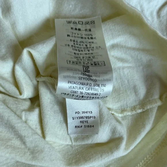 Patagonia Organic Cotton Cream Graphic Tee - Picture 3 of 6
